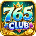 765 Club APK icon, a gold crown over blue 765 Club letters, version 3.0.1