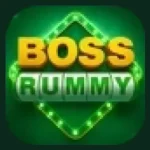 Boss Rummy APK icon, a black suit and a gold boss word, version 1.2.1
