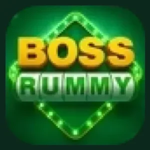 Boss Rummy APK icon, a black suit and a gold boss word, version 1.2.1