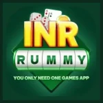 INR Rummy APK icon, a rupee symbol in a blue circle, version 1.2.8