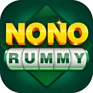 Nono Rummy APK icon, a pink wheel beside NONO letters, version 1.0.3