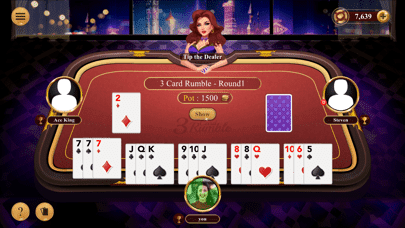Rumble Rummy first frame, version 1.4.4 screenshot