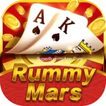 Rummy Mars 1.4.2 APK icon Rummy Mars APK icon, a red planet over dark blue felt, version 1.4.2