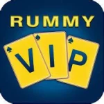 Rummy Vip 1.3.5 APK icon Rummy Vip APK icon, yellow VIP cards on a blue tile, version 1.3.5